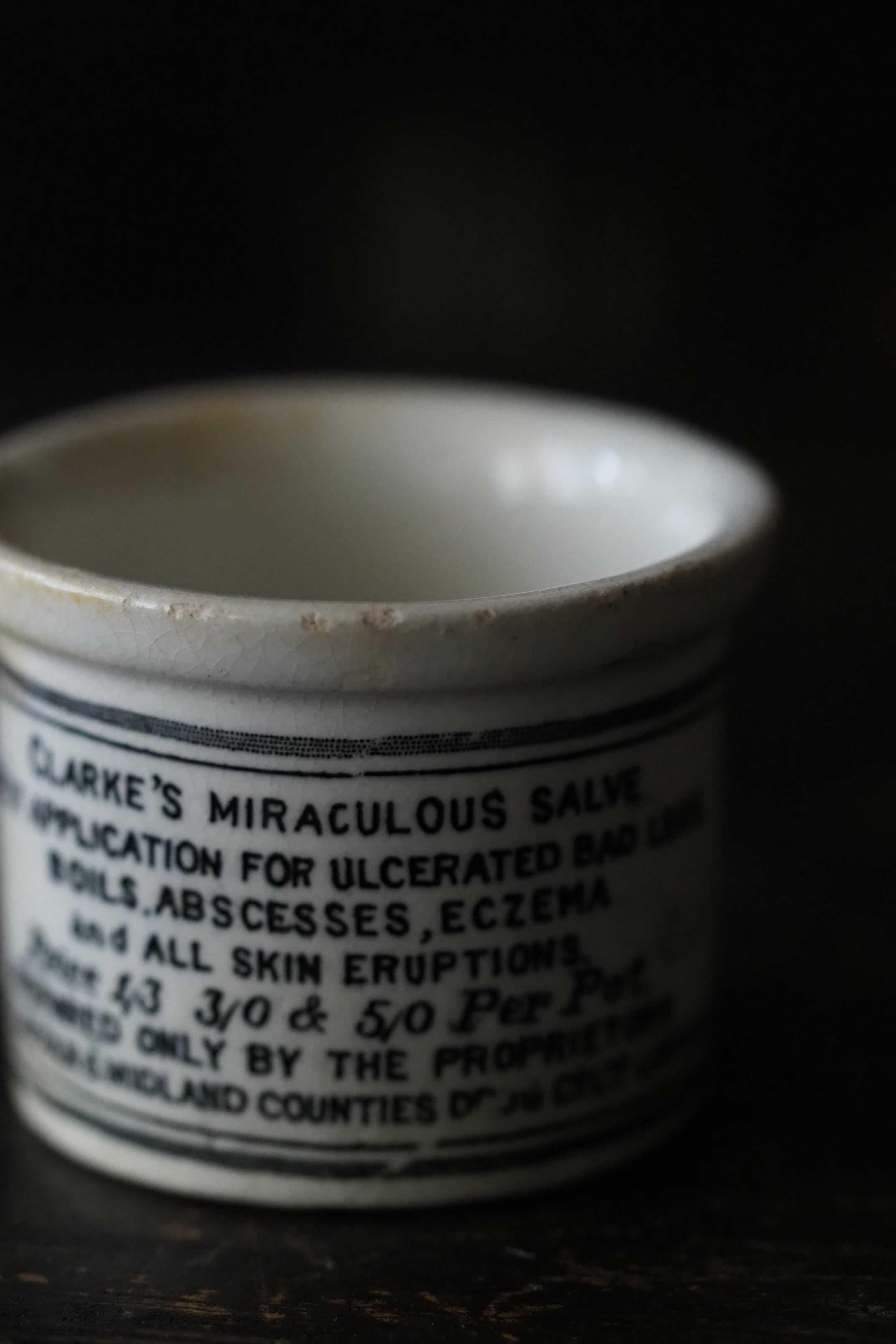 アンティークな [ 軟膏瓶 ] イギリス19世紀の軟膏壺-antique ointment pot | アンティーク