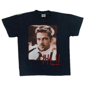 12457 セブン 映画 ブラッド・ピット プリントTシャツ 両面 L