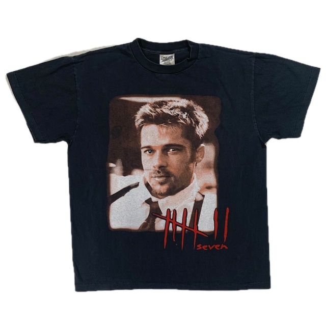 12457 セブン 映画 ブラッド・ピット プリントTシャツ 両面 L