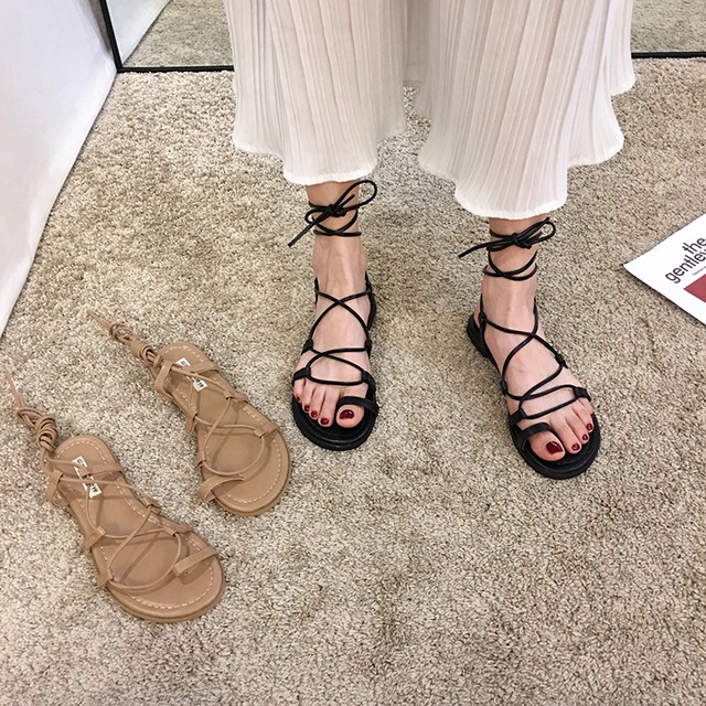 サンダルサマーレッドストラップ スタイル 靴 シューズ 夏物 フェイクシューズ11002265087