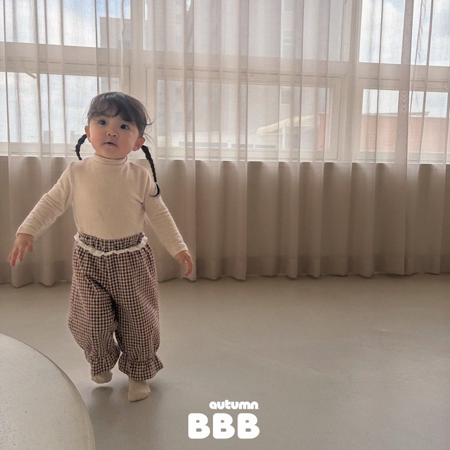 《予約》送料無料【Bella bambina】Solid Mock Neck Tee