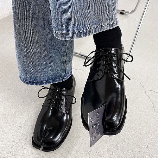 予約販売】 オックスフォードシューズ メンズ ローファー 足袋 タビ 先