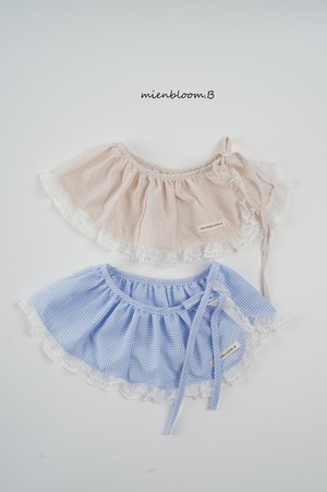 【予約】mienbloom.B Pure check apron (baby)