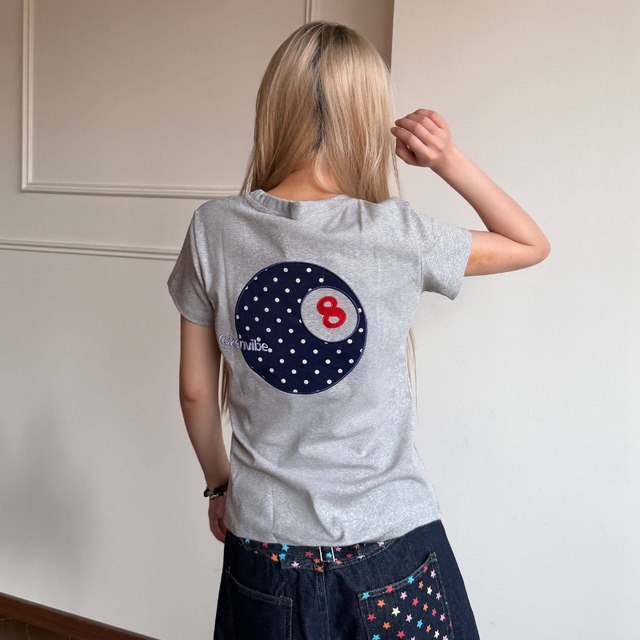 back eight ball logo short sleeve tee　バックエイトボールロゴ半袖ティー　J1922