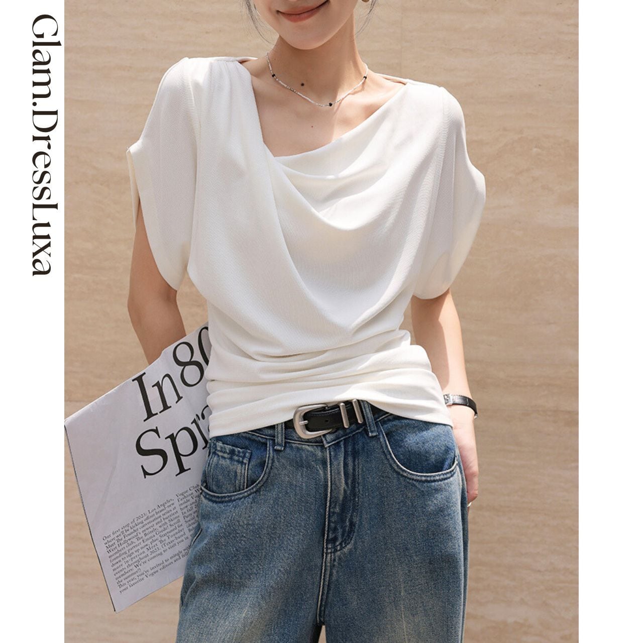 〈未使用〉  Glam.DressLuxa  デニム サロンペット  スカート 楽天市場】デニムサロペット スカート ライトオンス 美脚 脚長