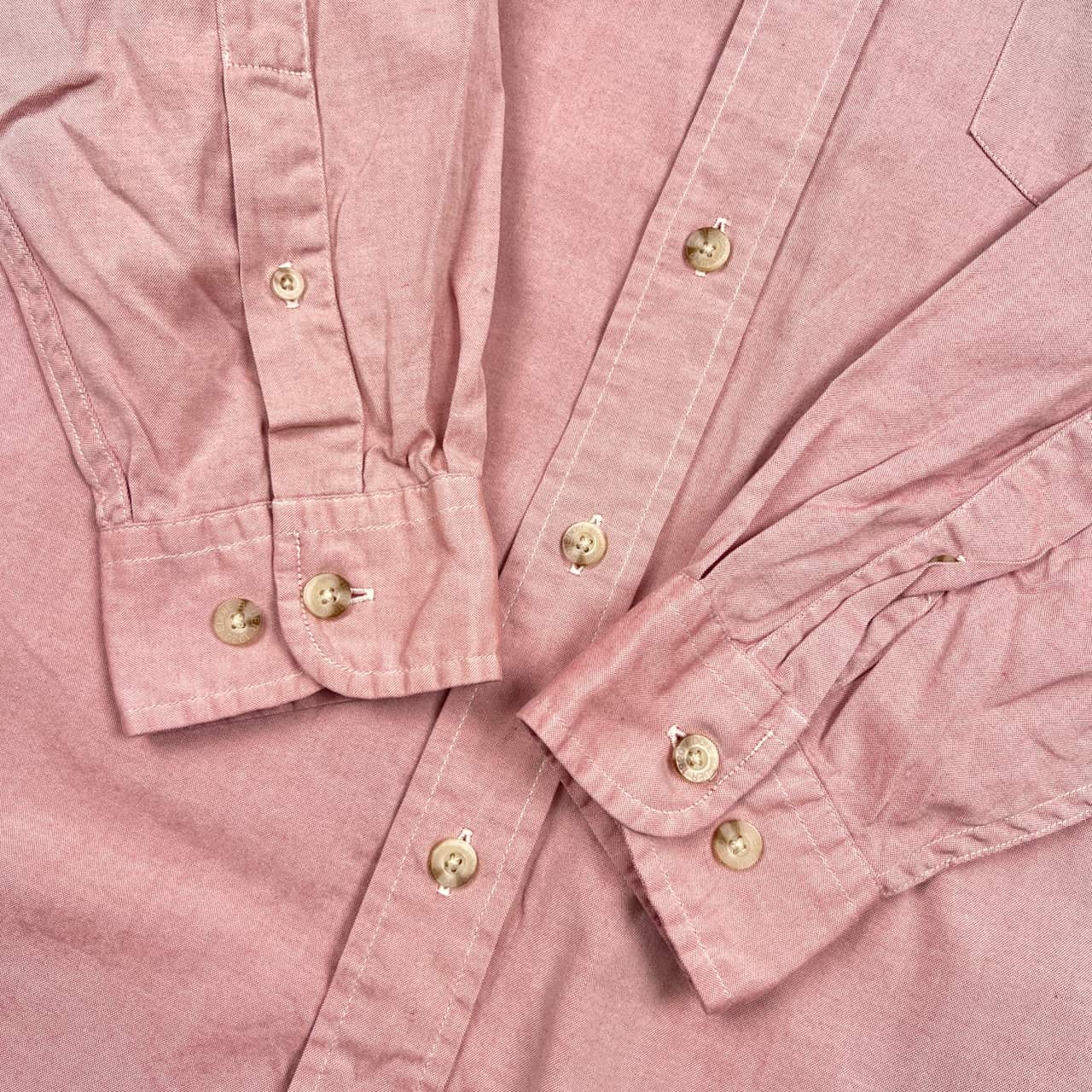 Eddie Bauer エディーバウアー BD ボタンダウン オックスフォード 長袖シャツ S/ピンク系 メンズ