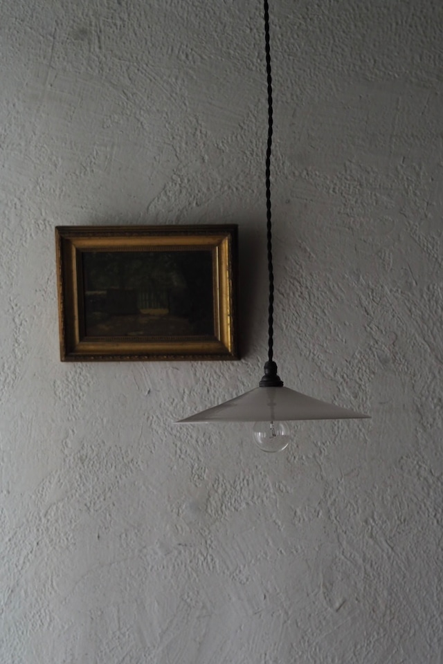 円錐形ペンダントランプ-antique glass shade pendant lamp