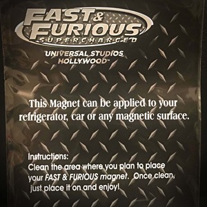 【ユニバーサル・スタジオ公式】FAST & FURIOUS SUPERCHARGED マグネット
