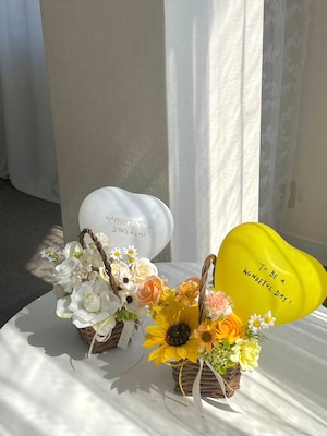 Heart fleur basket【全4色】