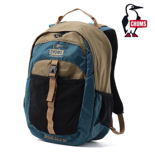 CHUMS チャムス スプリングデール20 バックパック 20L リュック アウトドア トレッキング 旅行 デイパック CH60-4099 BlueBeige