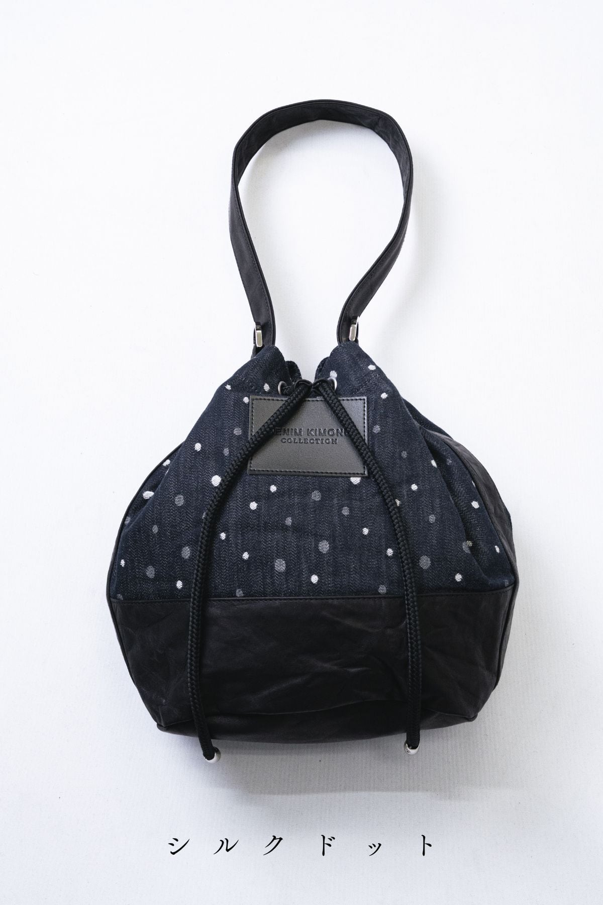 数量限定】巾着デニムバッグ-MIMI-【3カラー展開】【岡山デニム】—AK