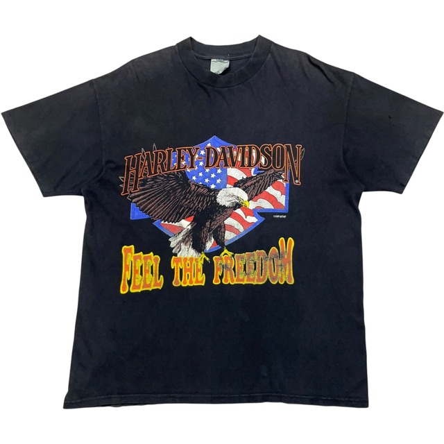 《XL》Harley-Davidson ハーレーダビッドソン Tシャツ 両面プリント シングルステッチ USA製 90年代 vintage no.7662