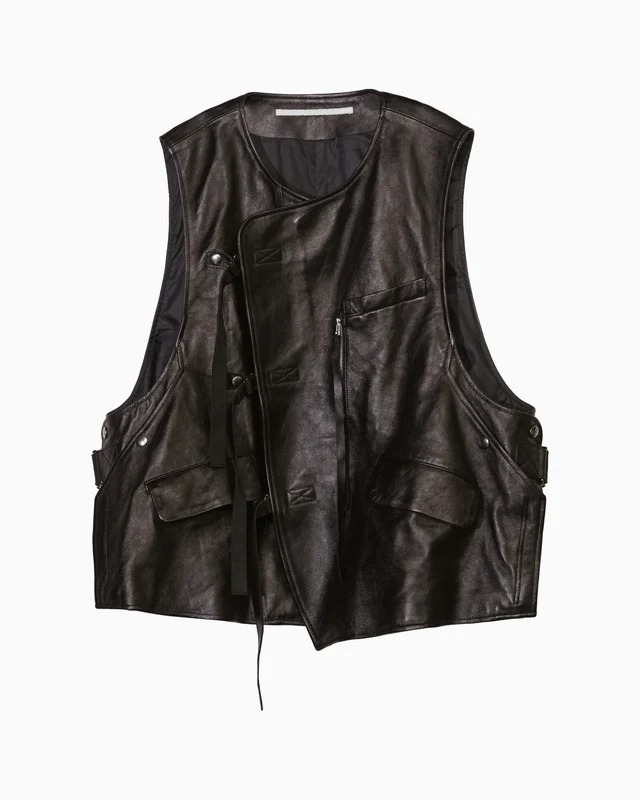 【26SS】Tamme タム / LEATHER JERKIN VEST / ベスト