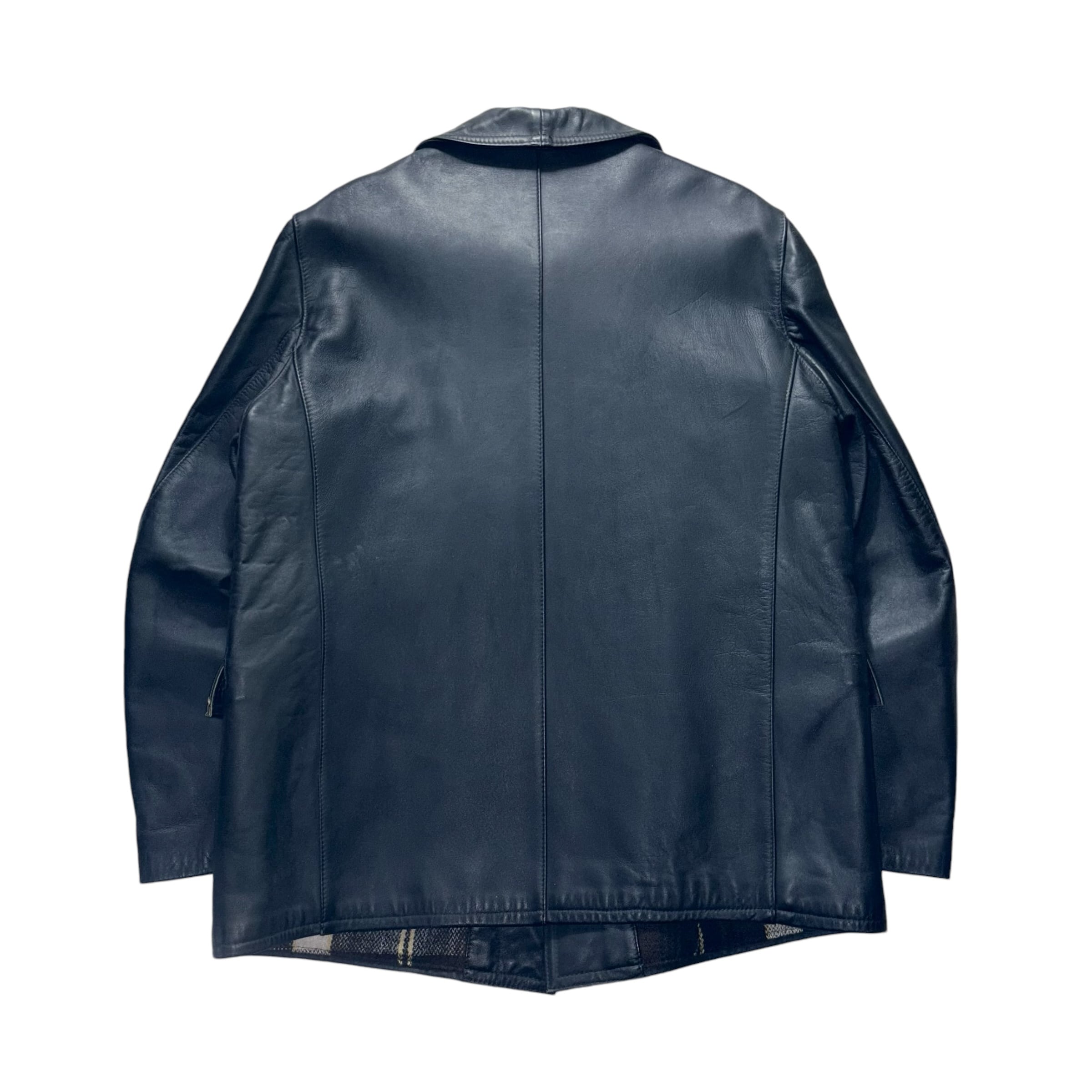 vintage 1960's French leather fireman coat | NOIR ONLINE