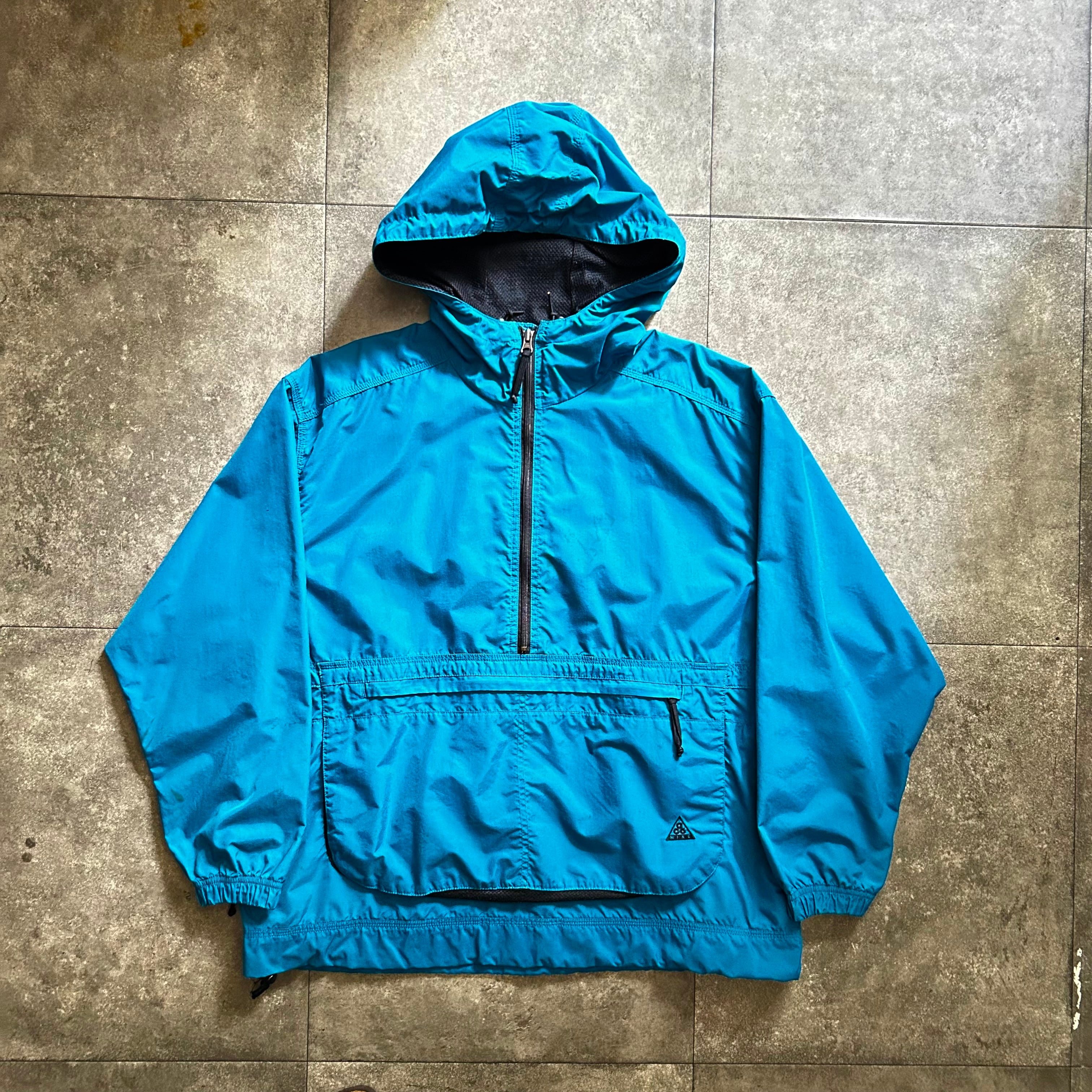 90s- NIKE ACG アノラックパーカー/ナイロンジャケット ターコイズ  