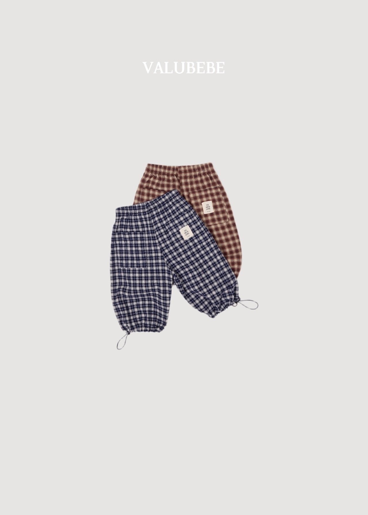 送料無料【予約】/ チェックチェックパンツ /valubebe