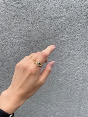 S925 hoso double line ring