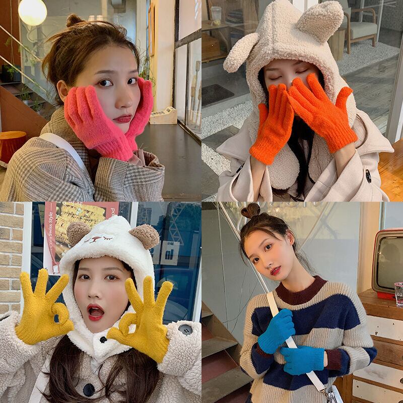 ニットグローブ ウィンター 大人ガーリー スウィート キュート カジュアル 冬物 ブラック・アイド・ピーズ43453705856