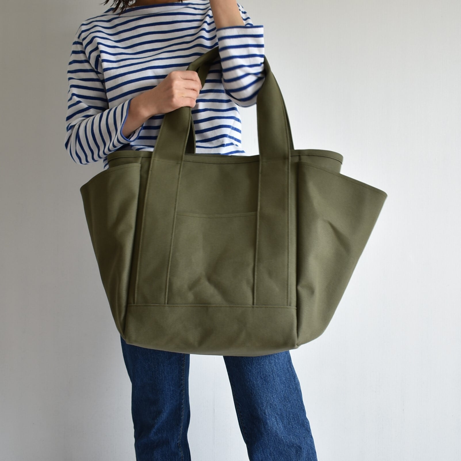 STYLE TOTE BAG (オリーブ/カーキ) | cherie aimer trip（シェリ エメ