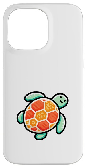 【数量限り】亀 かわいい 動物 夏 スマホケース iPhone 14 Pro Max 用