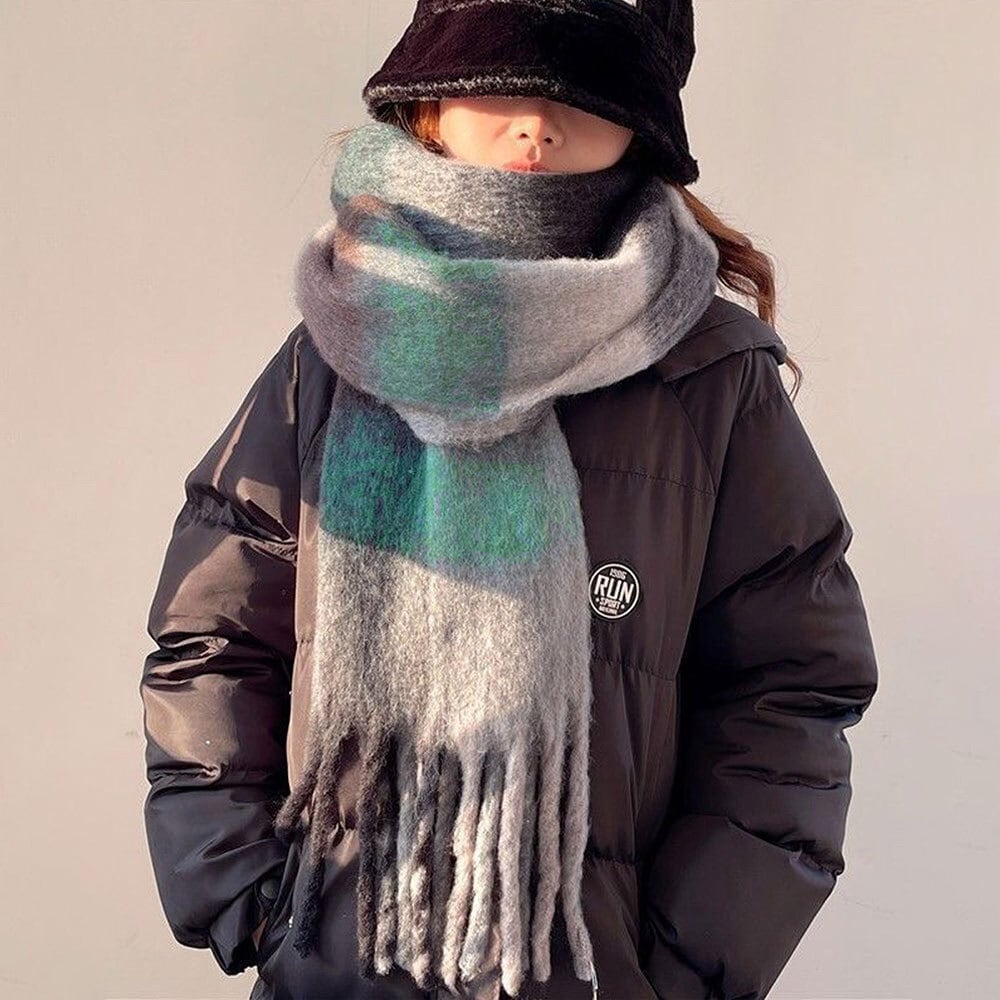 カシミヤ風 マフラー レディース 大判 秋冬 防寒 保温 おしゃれ 大人 かわいい きれいめ フェミニン チェック柄 ストール 大人可愛い 大人女子