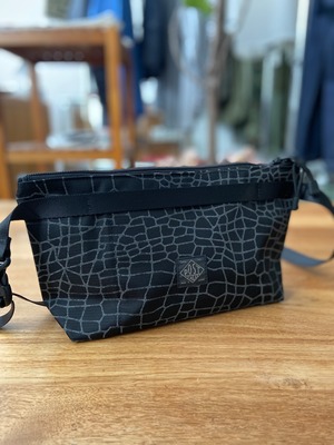 POST O'ALLS × BAGSINPROGRESS / FANNYPACK CROSSBODY / SPIDER WEB - BLACK