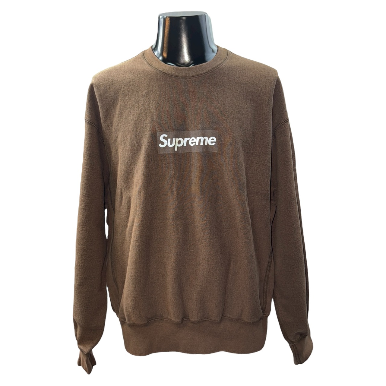 【SUPREME】シュプリーム Washed Box Logo Crewneck (ウォッシュド ボックスロゴ クルーネック)