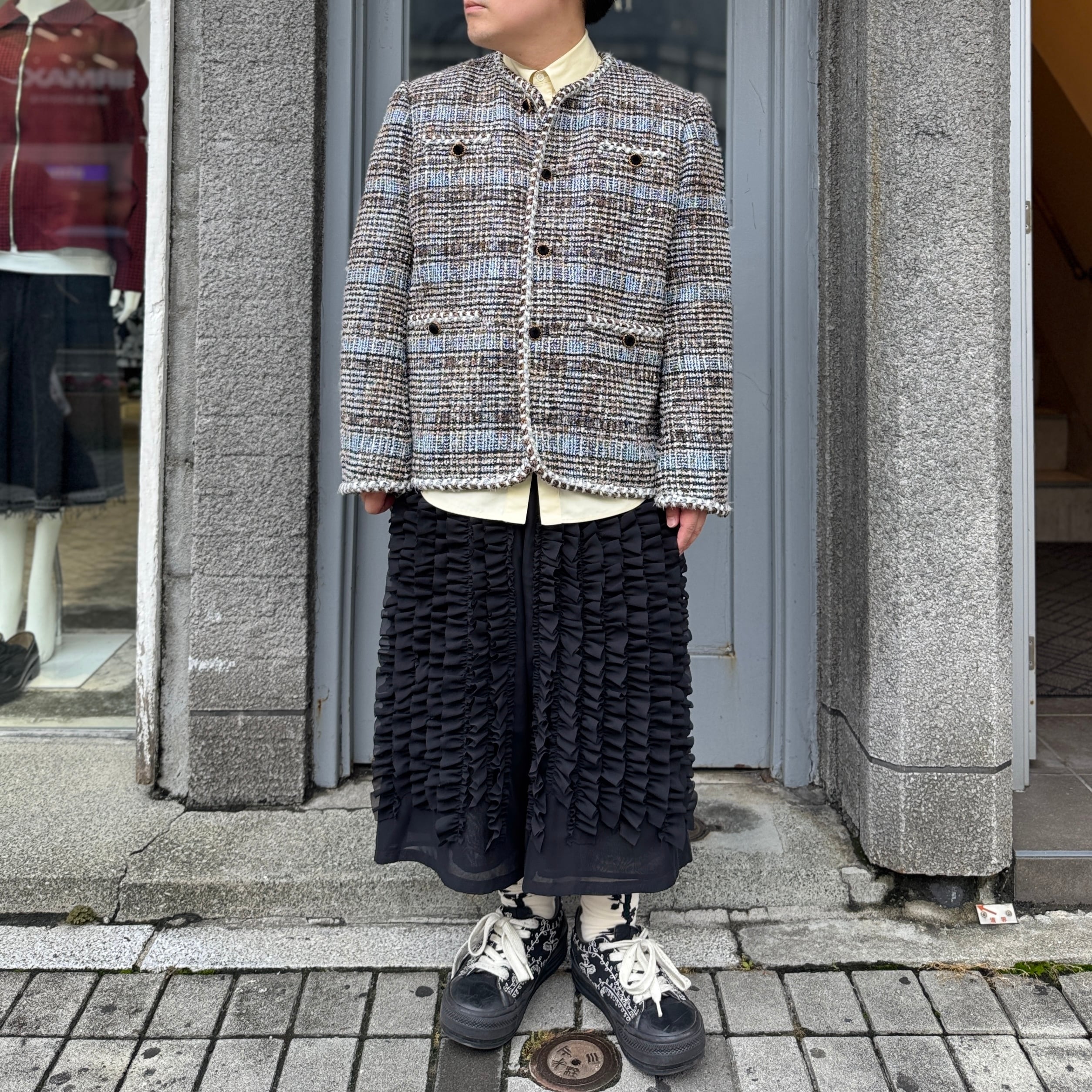 VIVIANO MENS / Melange Tweed Jacket / MULTI | ふぁいん