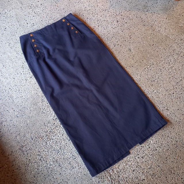 LAUREN セーラーデザイン ロングスカート used [202030]