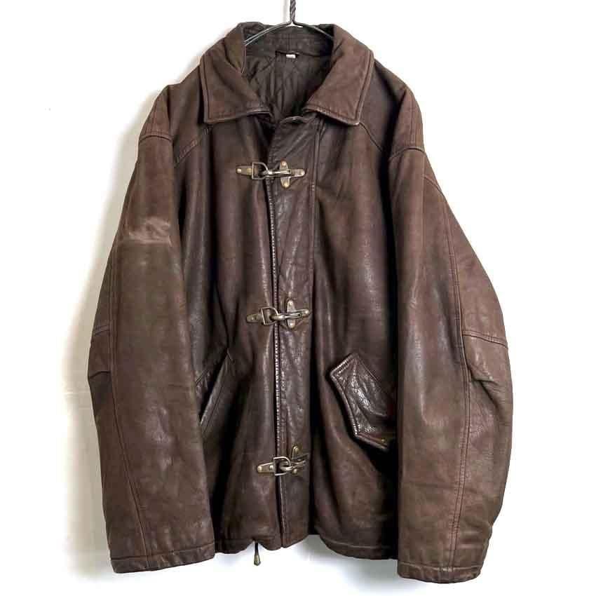 conbipel] Vintage Leather Jacket [1990s-] Vintage Fireman Hook