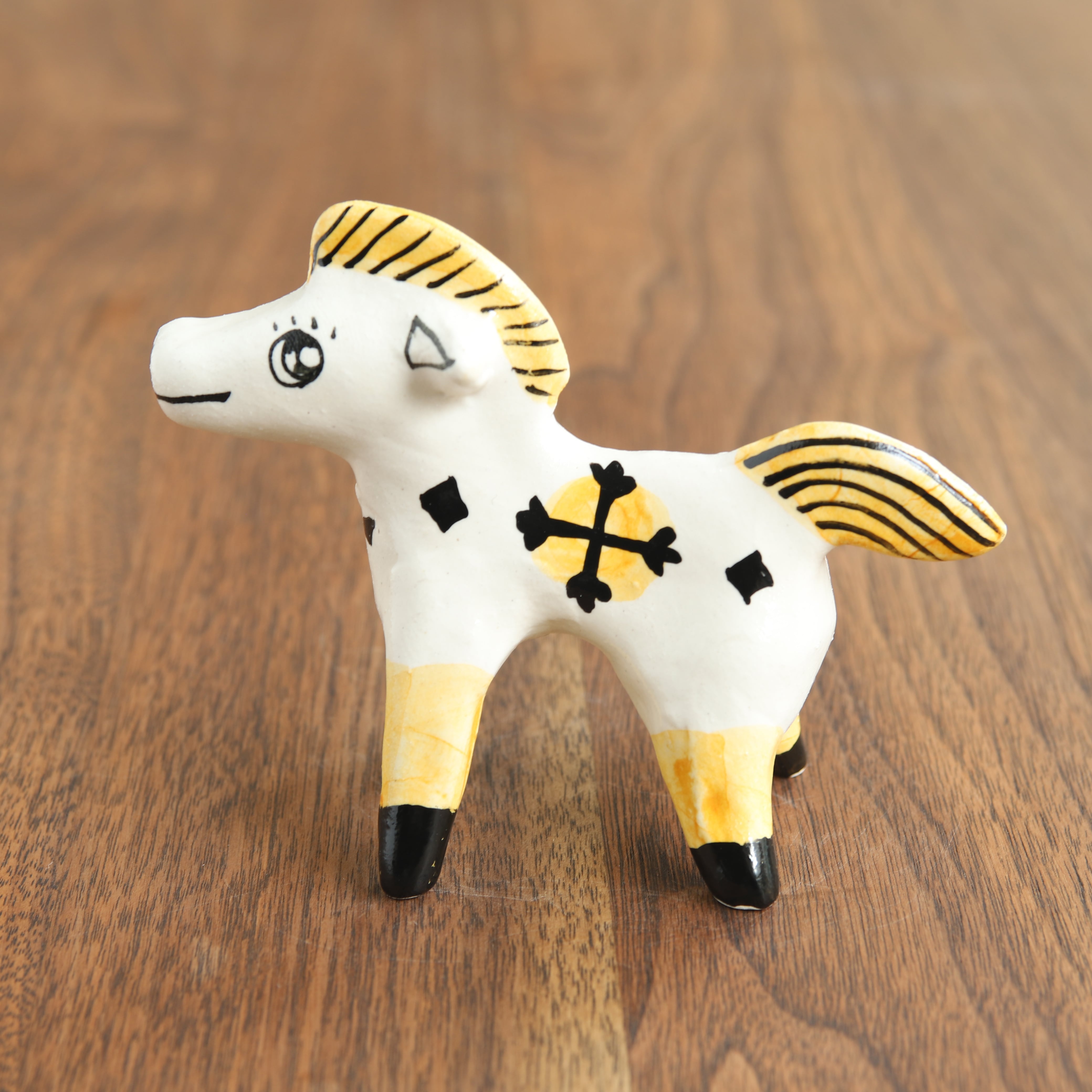 山口祥治 干支フィギュア 午(ウマ)「ウマジャロウ UJ-3」 工房:喜鶴製陶(有田焼)