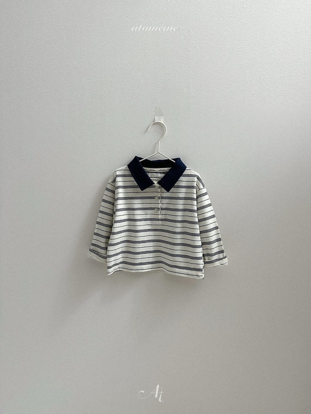 韓国子供服 / Atomeme / 26Autumn / Aiden Collar T-shirt / 秋服 *S~XL*