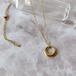gold circle necklace 316L ／ ゴールド サークル ネックレス