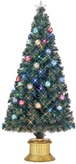 フローレックス(FLOREX) クリスマスツリー ファイバーツリー レインボーカラーLEDギャザーチップボールグリーンファイバーツリー 高さ150cm FX-4004