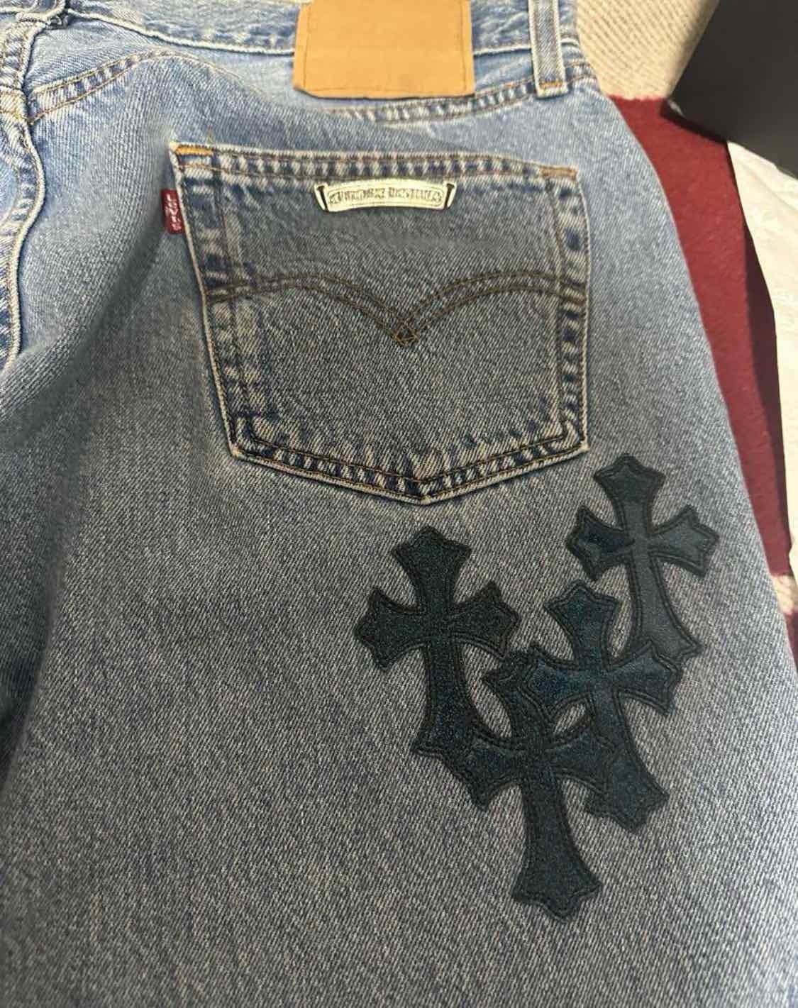 レア‼️ Levi's × Chrome Hearts デニムパンツ CHROME HEARTS クロムハーツ 517 LEVI'S デニム クロスパッチ ジーパン