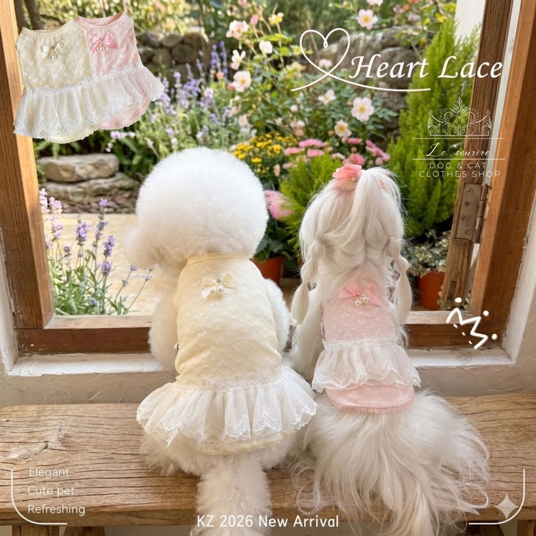 予約【№B07749】K&Z 　ハートレース　プリンセスワンピ（２カラー）