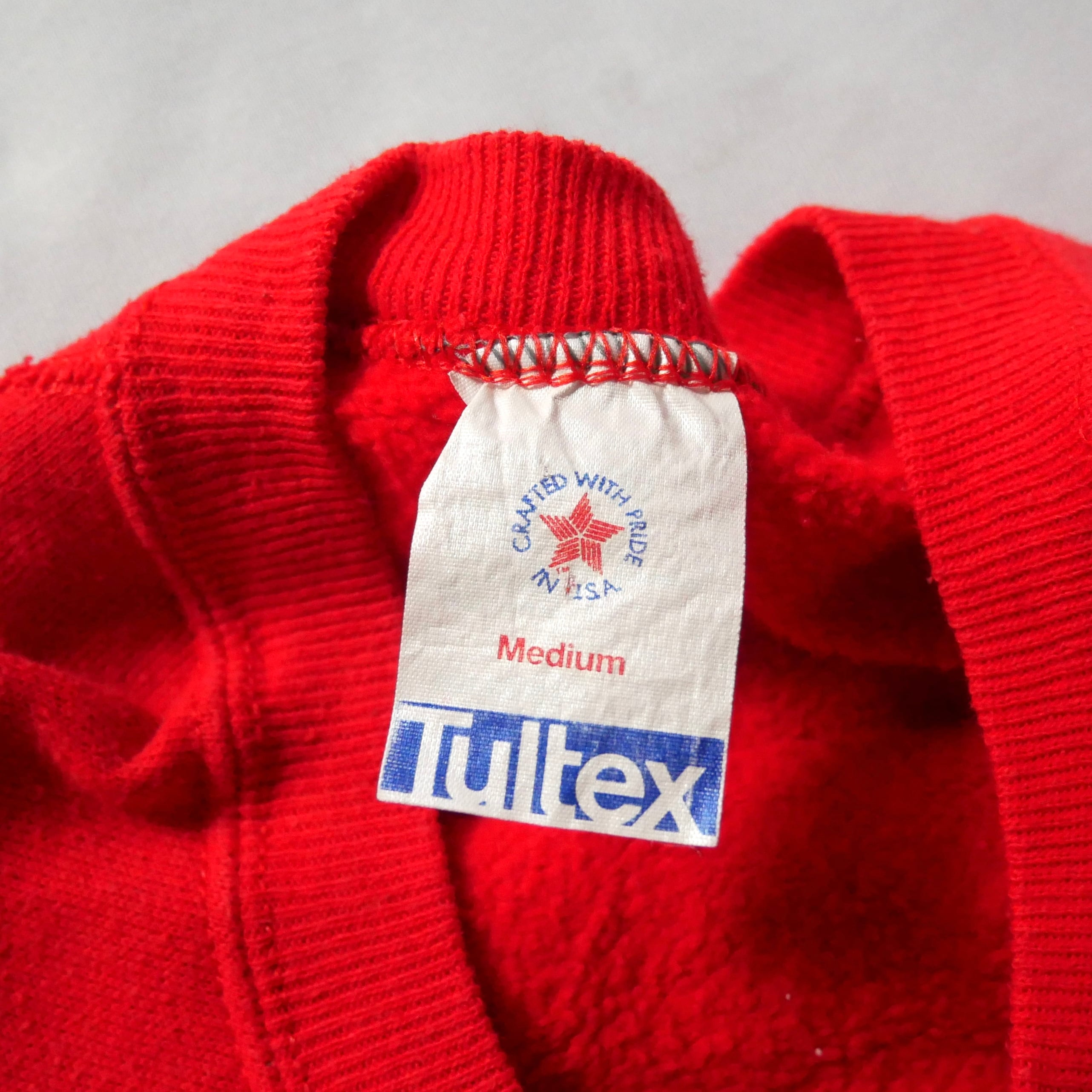 80s vintage madein USA red college sweat 80年代 ヴィンテージ