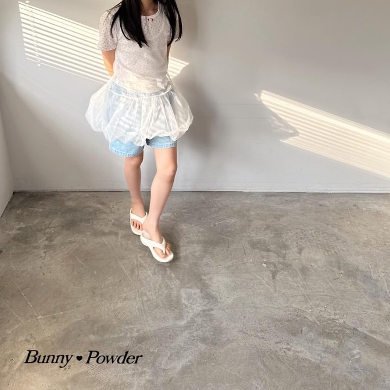 [Bunny Powder] (Planning) Shaballoon Layered Dress / [버니파우더] 기획)샤벌룬레이어드원피스
