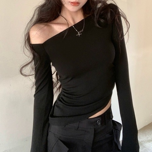 offshoulder long  tops / l0049