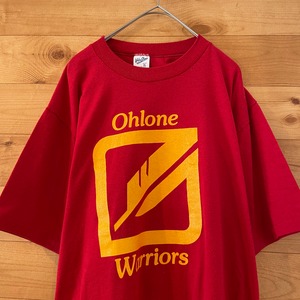 【Velva Sheen】80s 90s USA製 Tシャツ スクール 両面プリント バックプリント XL ビンテージ us古着