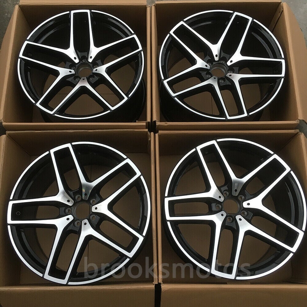 21インチ TWIN 5 スポーク ブラック STYLE ホイールセット メルセデス