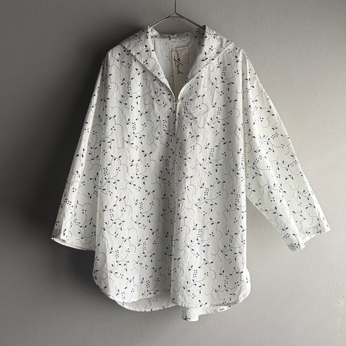 【展示会期間限定10/18まで】 quitan／キタン SAILOR SHIRT セイラーシャツ INDIGO PRINT #6250009 size 0