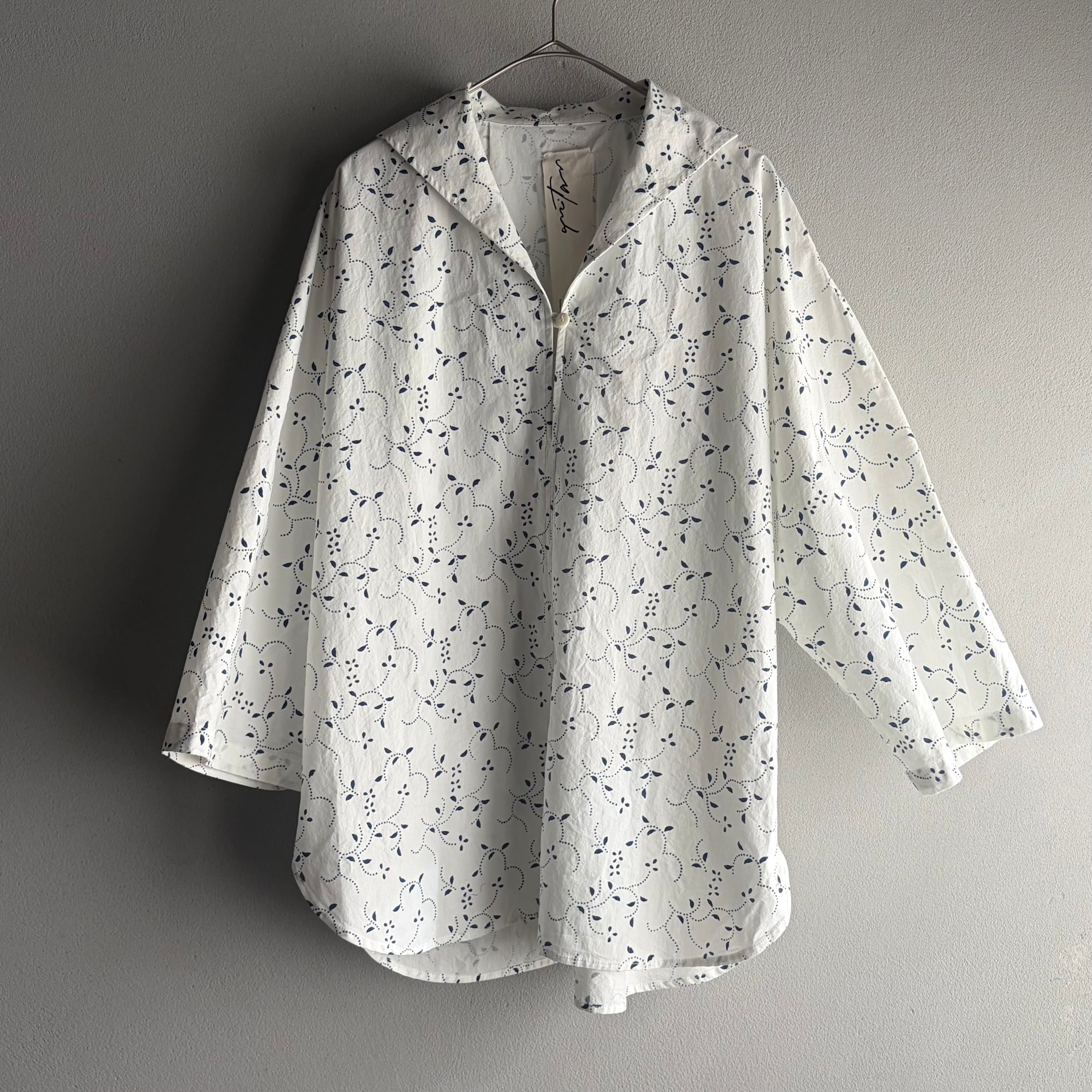 【展示会期間限定10/18まで】 quitan/キタン SAILOR SHIRT セイラーシャツ INDIGO PRINT #6250009 size 0