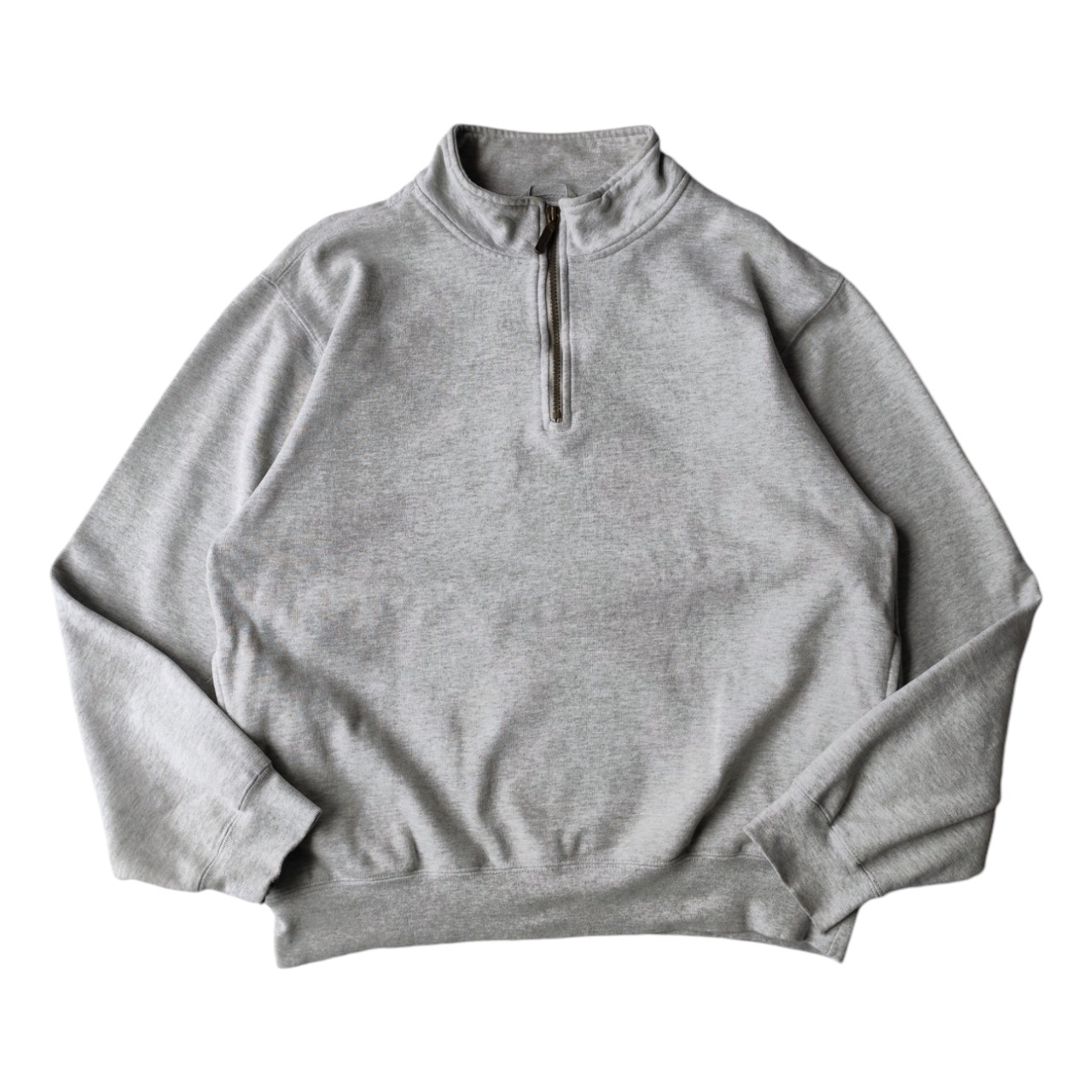 L.L.Bean　エルエルビーン　ハイネックトレーナー　スウェット　ジップアップ　ポケット　M　メンズ　グレー