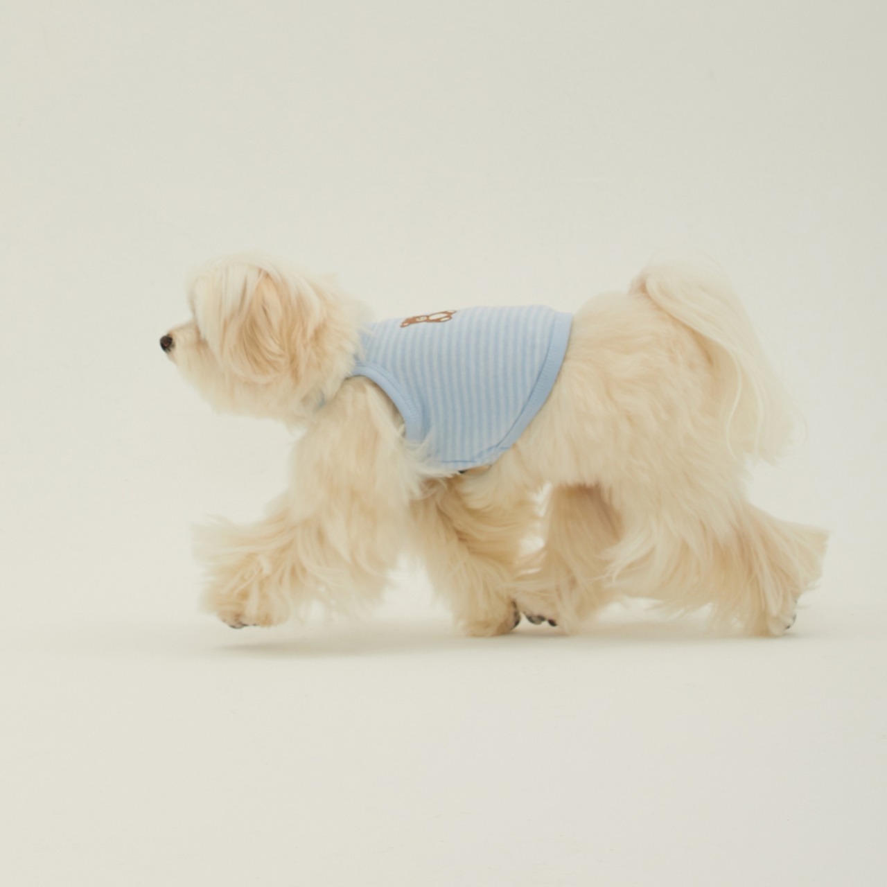 【予約】[ thesallyslaw ] Roony bear top｜Cloud Blue - 5