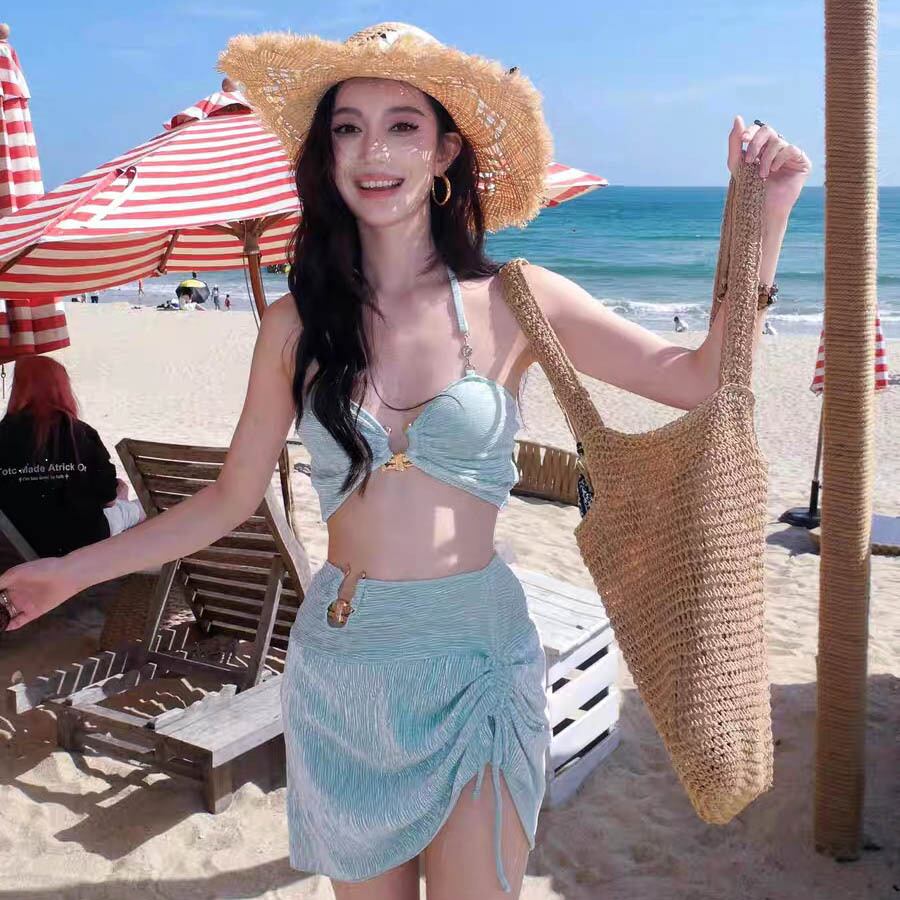 3点式セットビキニ水着ワンピビーチ海旅行ハワイセクシー温泉 WQ7