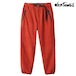WILD THINGS ワイルドシングス バルキーフリースパンツ BULKY FLEECE PANTS メンズ イージーパンツ リラックスフィット ストレートパンツ ウェビングベルト 配色 切り替え TERACOTTA