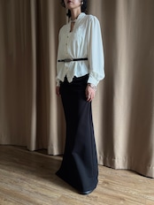 white embroidered scalloped shirt-5301-7