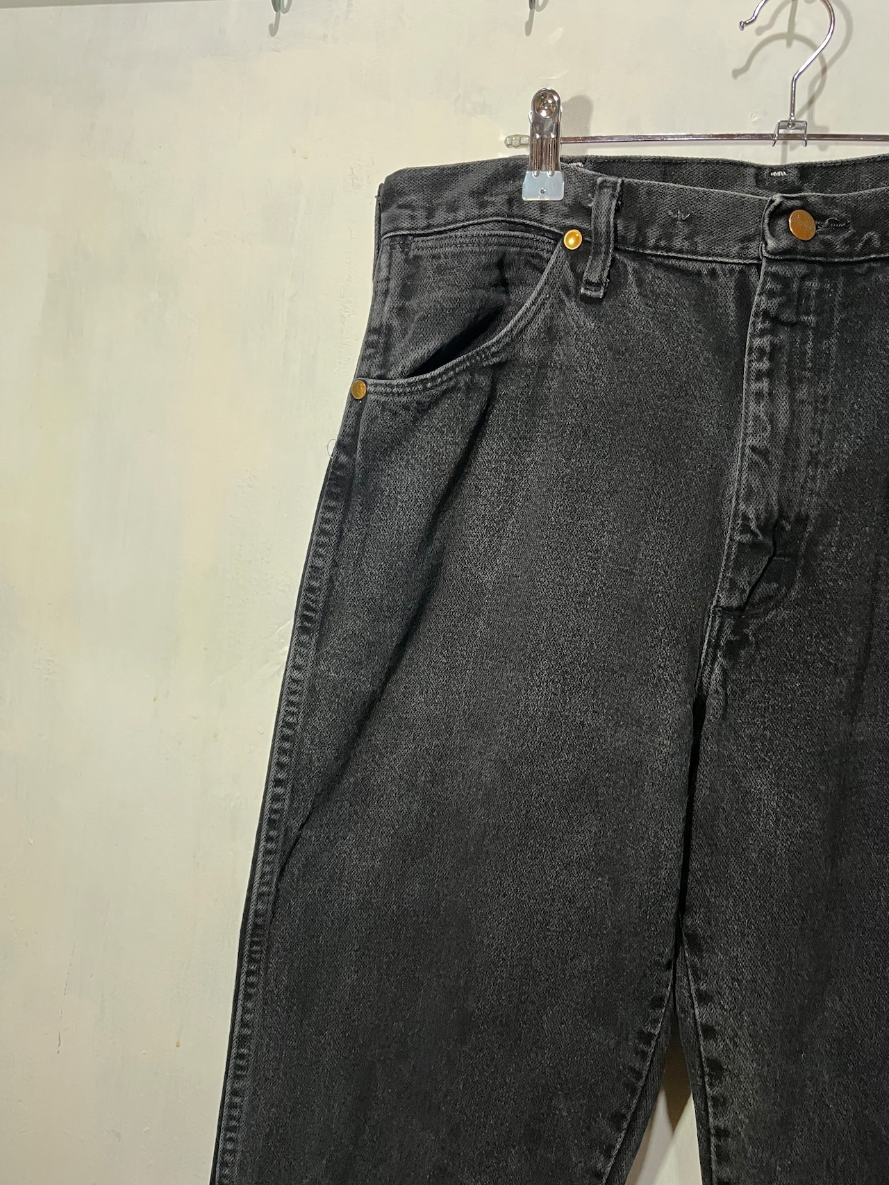 90's Wrangler Black Denim Pants Made in USA 【W34 L29】