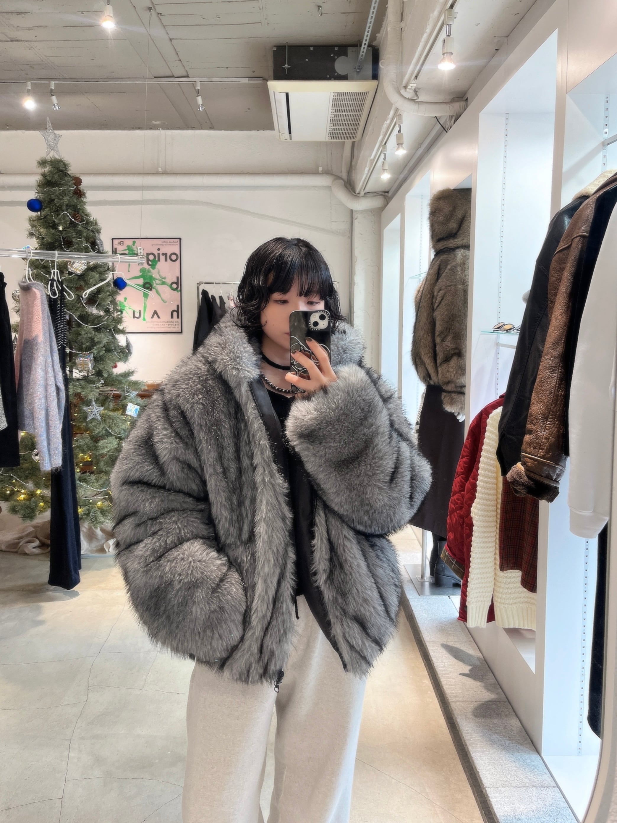 few涼佳,Fake Fur Coat few涼佳,Fake Fur Coat few. 涼佳 フェイクファーコート ブルー